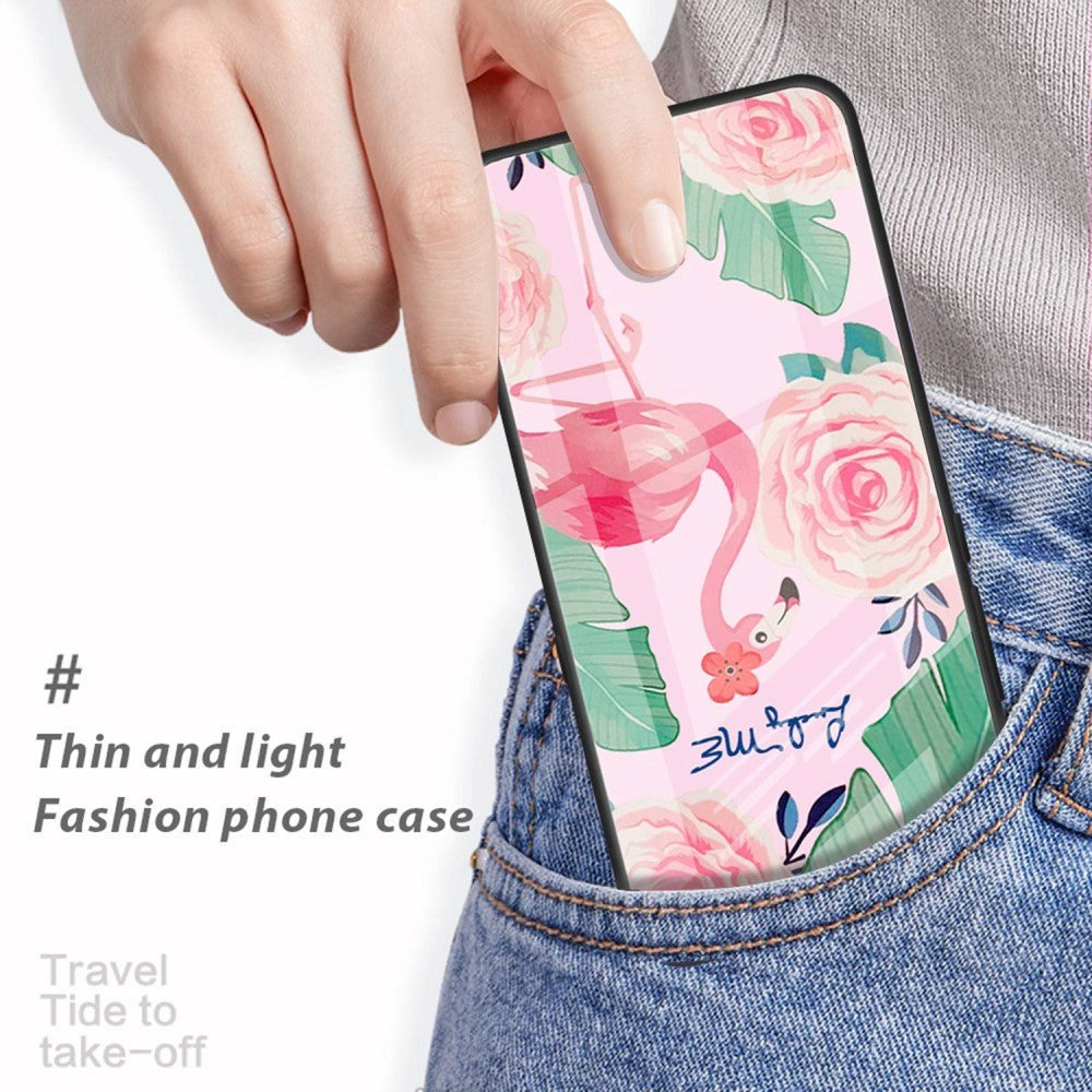 iPhone 14 Pro Bagside Cover m. Glasbagside - Flamingo