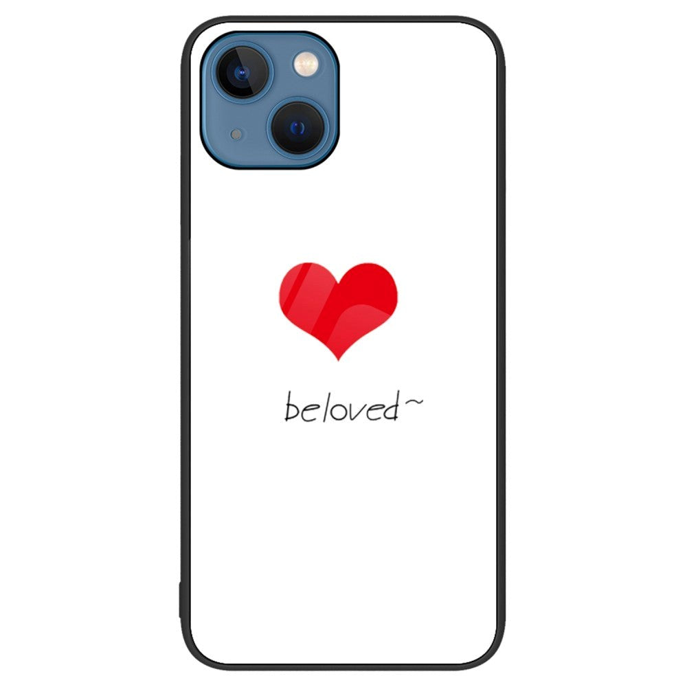 iPhone 14 Plus Cover m. Glasbagside - Beloved