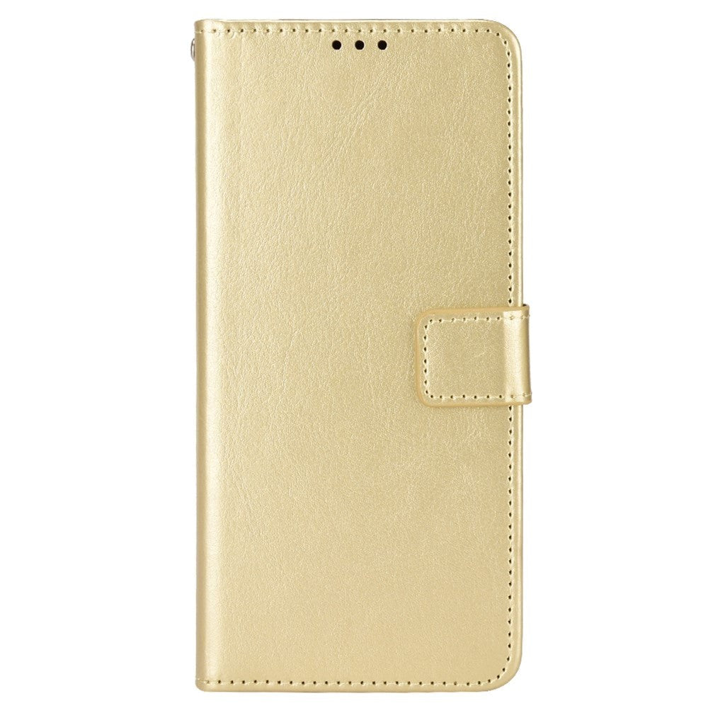 Asus Zenfone 10 / 9 Læder Flip Cover m. Pung og Ståfunktion - Guld