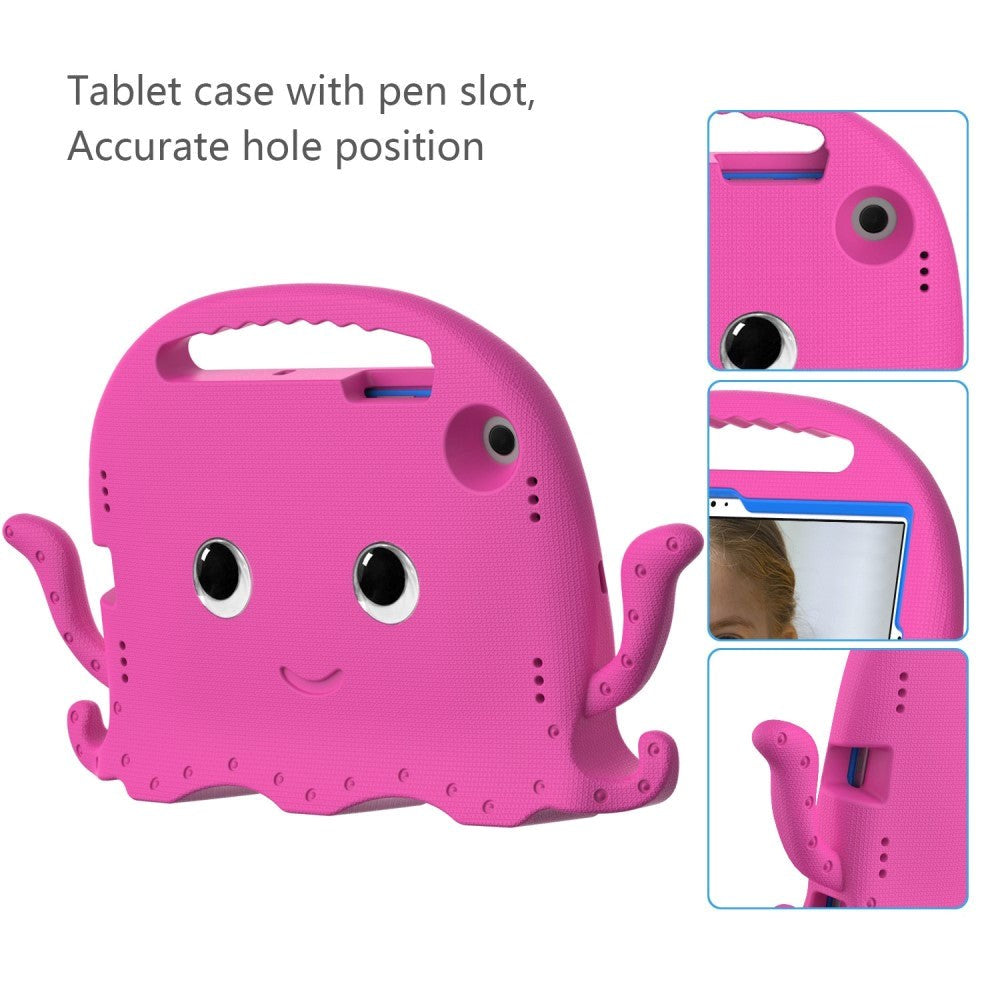 Samsung Galaxy Tab A8 10.5" (2021) Børne Cover m. Kickstand - Blæksprutte - Rosa