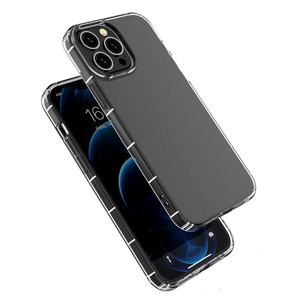 iPhone 14 Plus Fleksibel Plastik Airbag Bagside Cover - Gennemsigtig