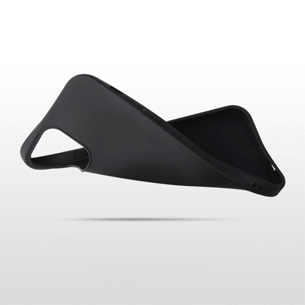 iPhone 14 Fleksibelt Bagside Cover - Sort