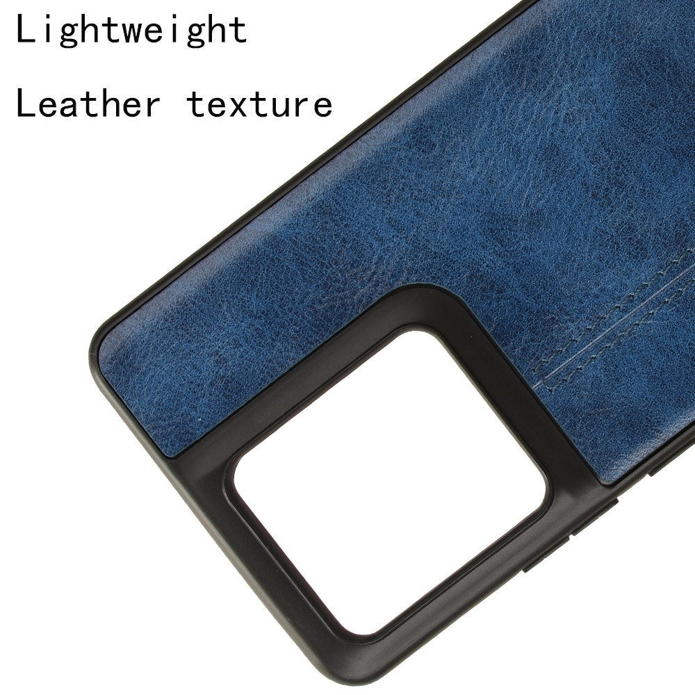 EIDERWOOD Motorola Edge 50 Pro Læderbelagt Plastik Bagside Cover - Blå