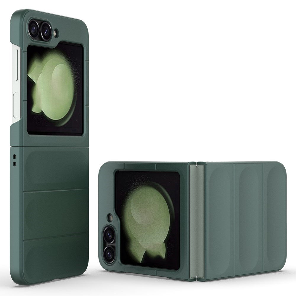 EIDERWOOD Samsung Galaxy Z Flip7 FE / Flip6 Fleksibelt Plastik Bagside Cover - Grøn