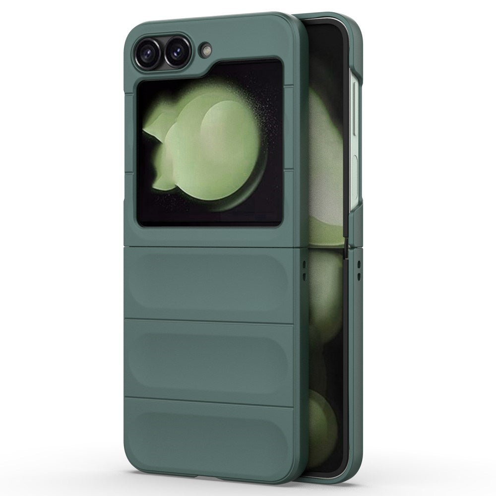 EIDERWOOD Samsung Galaxy Z Flip7 FE / Flip6 Fleksibelt Plastik Bagside Cover - Grøn