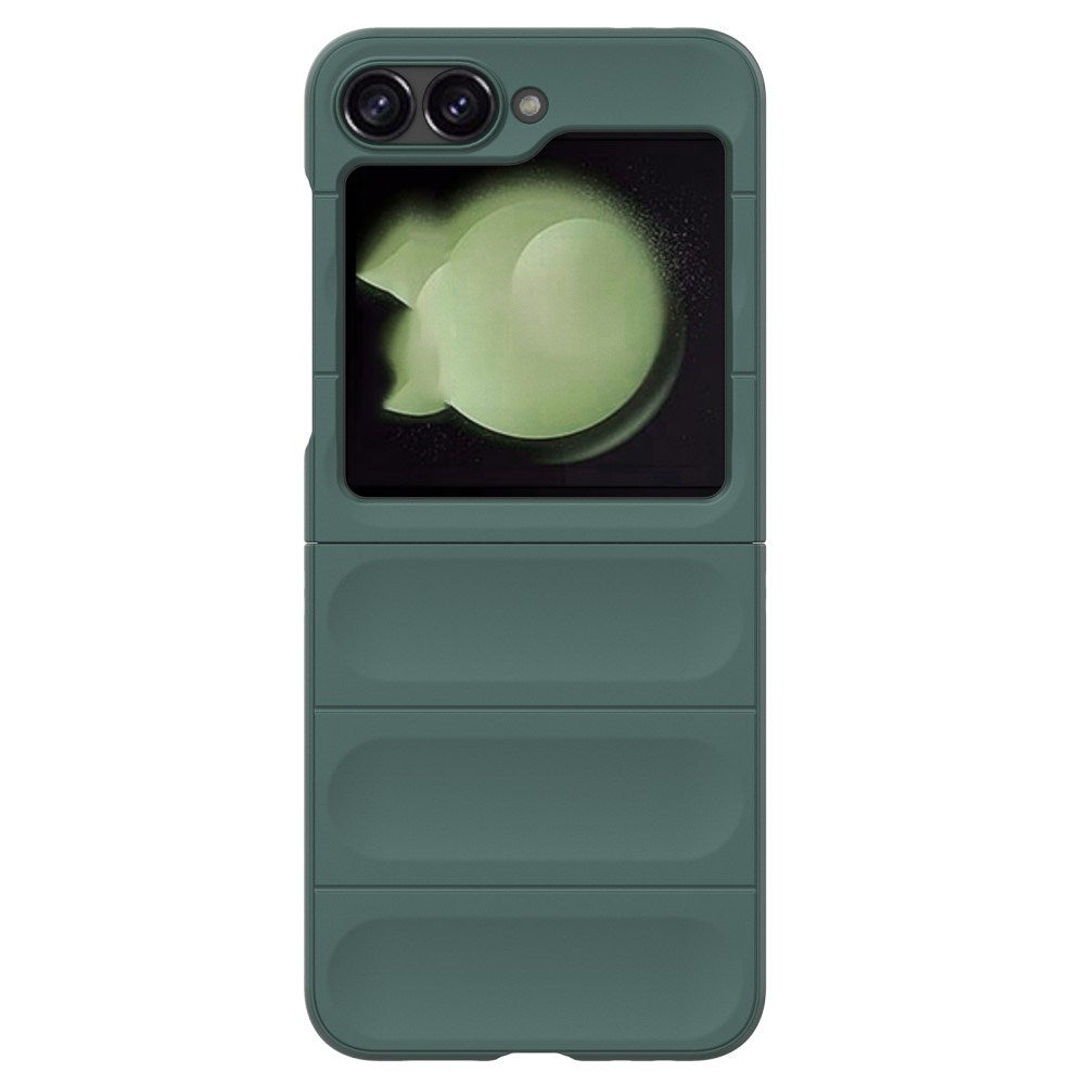 EIDERWOOD Samsung Galaxy Z Flip7 FE / Flip6 Fleksibelt Plastik Bagside Cover - Grøn