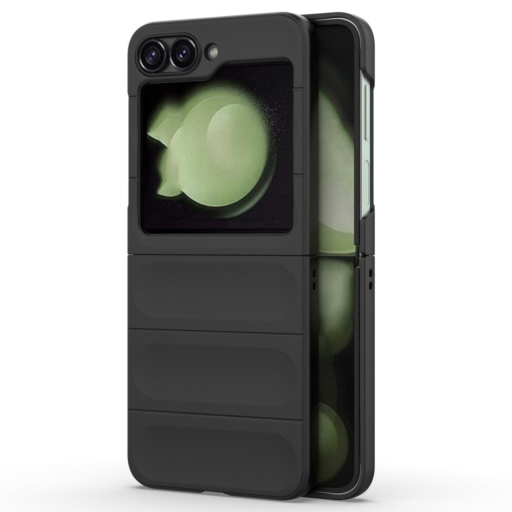 EIDERWOOD Samsung Galaxy Z Flip7 FE / Flip6 Fleksibelt Plastik Bagside Cover - Sort