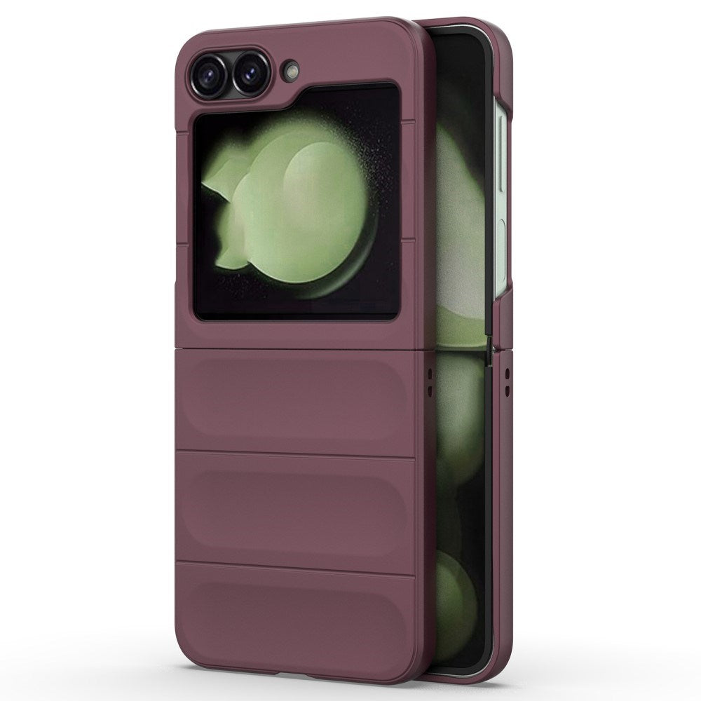 EIDERWOOD Samsung Galaxy Z Flip7 FE / Flip6 Fleksibelt Plastik Bagside Cover - Vinrød