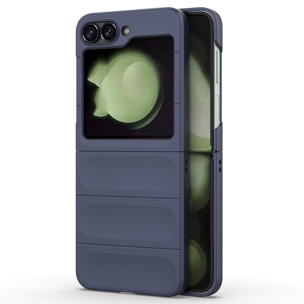 EIDERWOOD Samsung Galaxy Z Flip7 FE / Flip6 Fleksibelt Plastik Bagside Cover - Mørkeblå