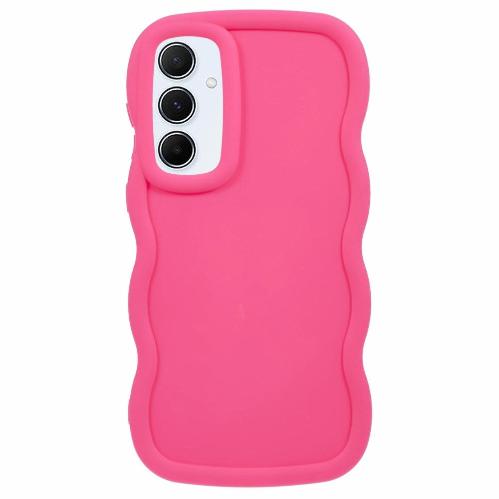 Samsung Galaxy A13 (5G) - EIDERWOOD Fleksibelt Plastik Wavy Cover - Pink