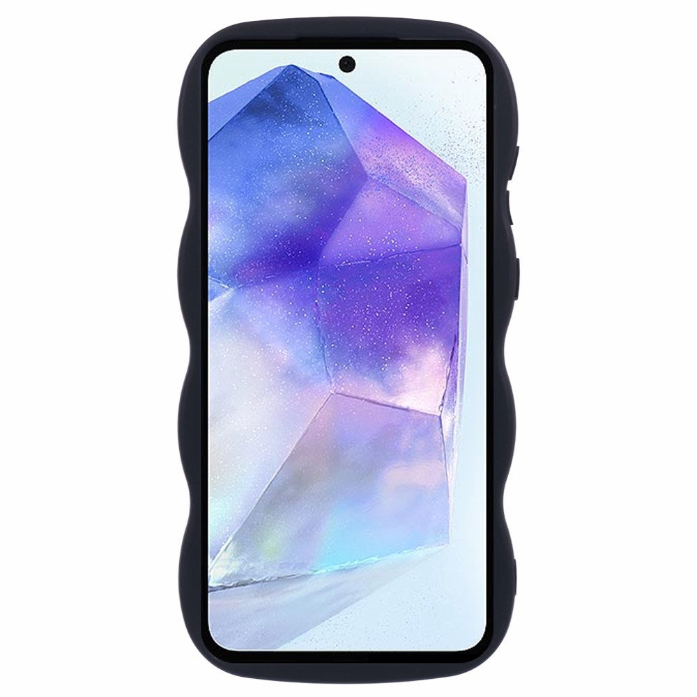 Samsung Galaxy A13 (5G) - EIDERWOOD Fleksibelt Plastik Wavy Cover - Sort