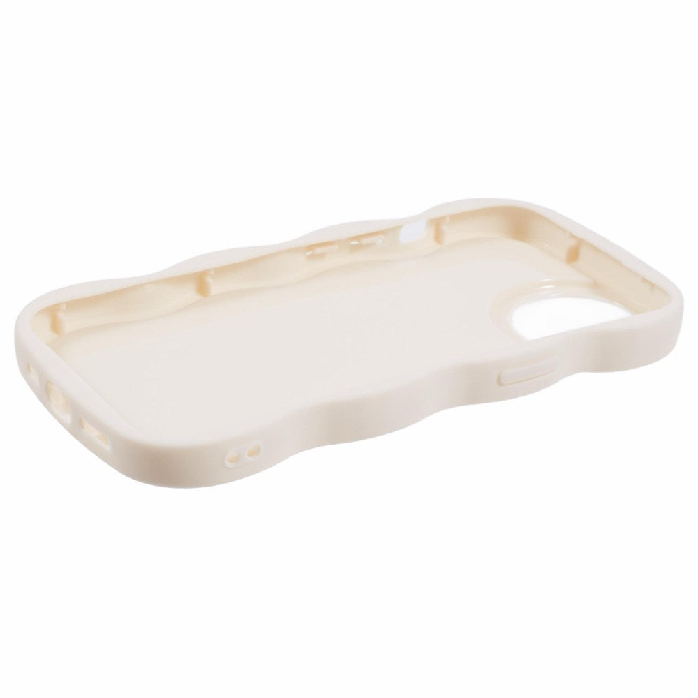 EIDERWOOD iPhone 13 Fleksibelt Plastik Wavy Mobil Cover - Hvid