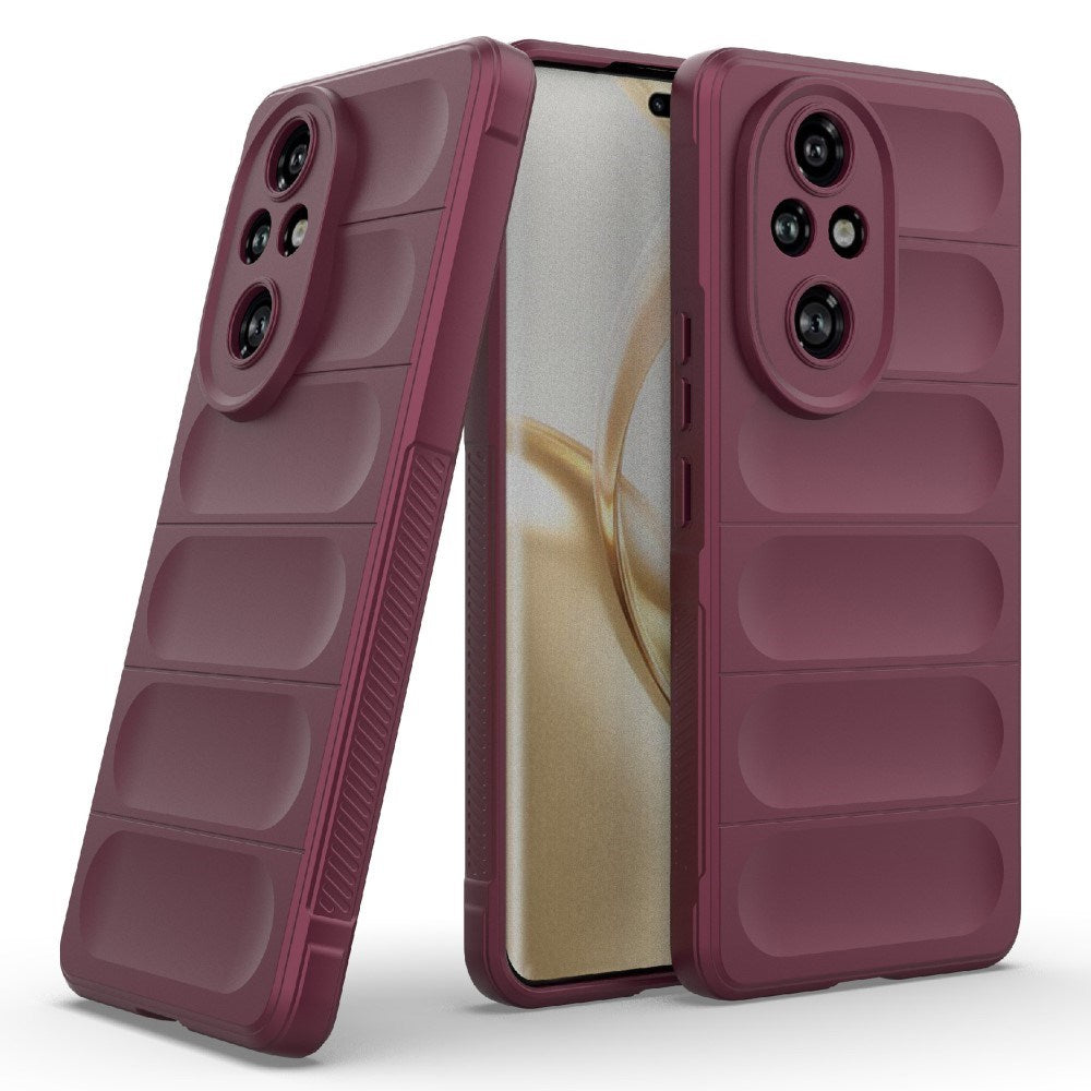 Honor 200 Pro (5G) - EIDERWOOD Fleksibelt Plastik Cover - Mørkerød