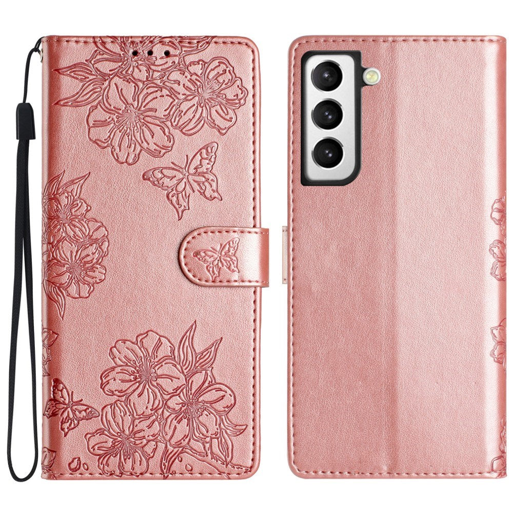 EIDERWOOD Samsung Galaxy S22+ (Plus) Kunstlæder Flip Case m. Indgravering - Rose Gold