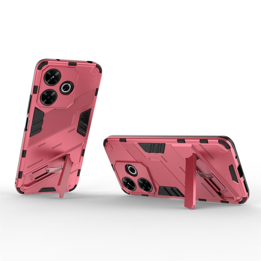 EIDERWOOD Xiaomi Redmi 13 Hybrid Bagside Cover m. Kickstand - Lyserød