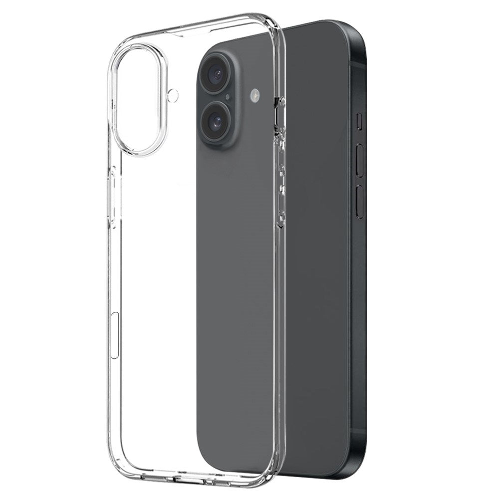 iPhone 16 Plus NORTHJO 360° Protection Set inkl. Cover & Skærmbeskyttelse & Kameralinsebeskyttelse - Gennemsigtig