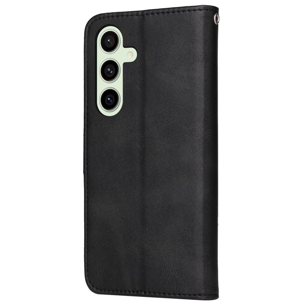 EIDERWOOD Samsung Galaxy S24 FE Læder Flip Cover m. Pung & Strop - Sort