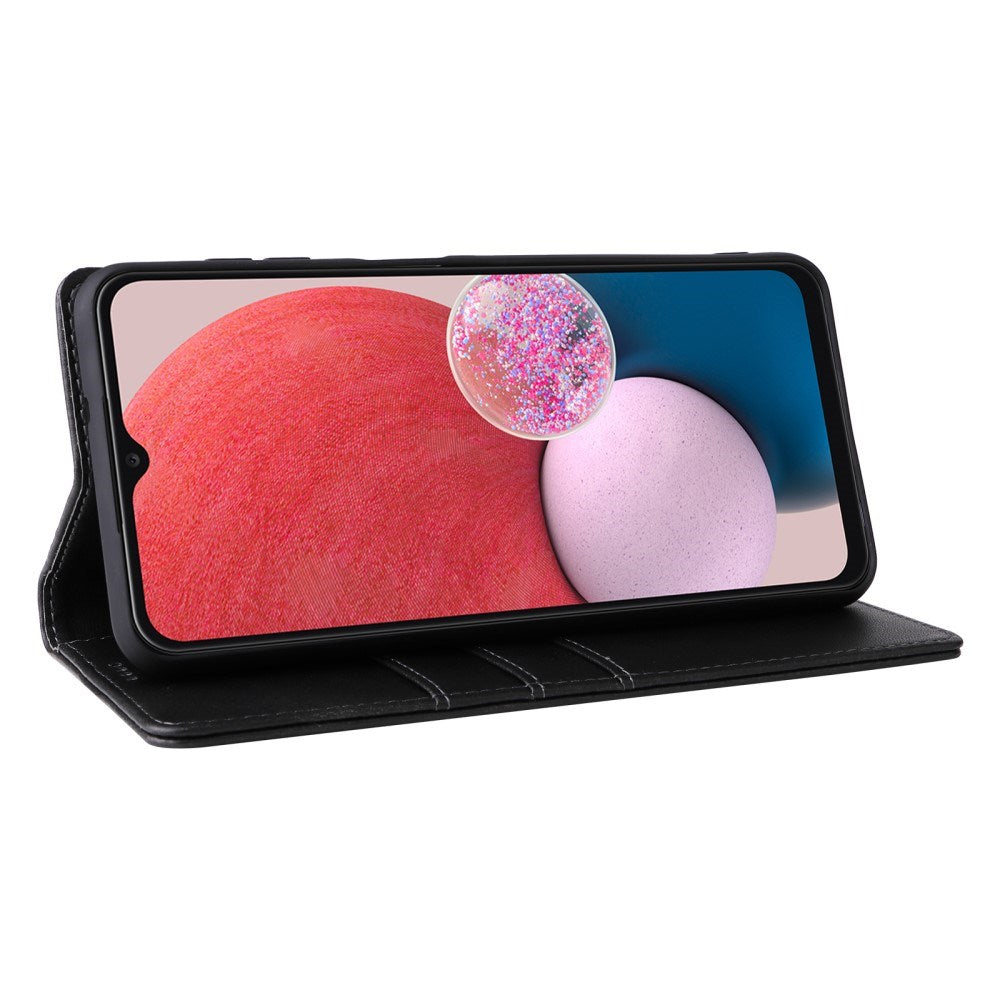 EIDERWOOD - Samsung Galaxy A13 (4G/5G) / A04s / M13 Kunstlæder Flip Cover m. Kortholder & Ståfunktion - Sort
