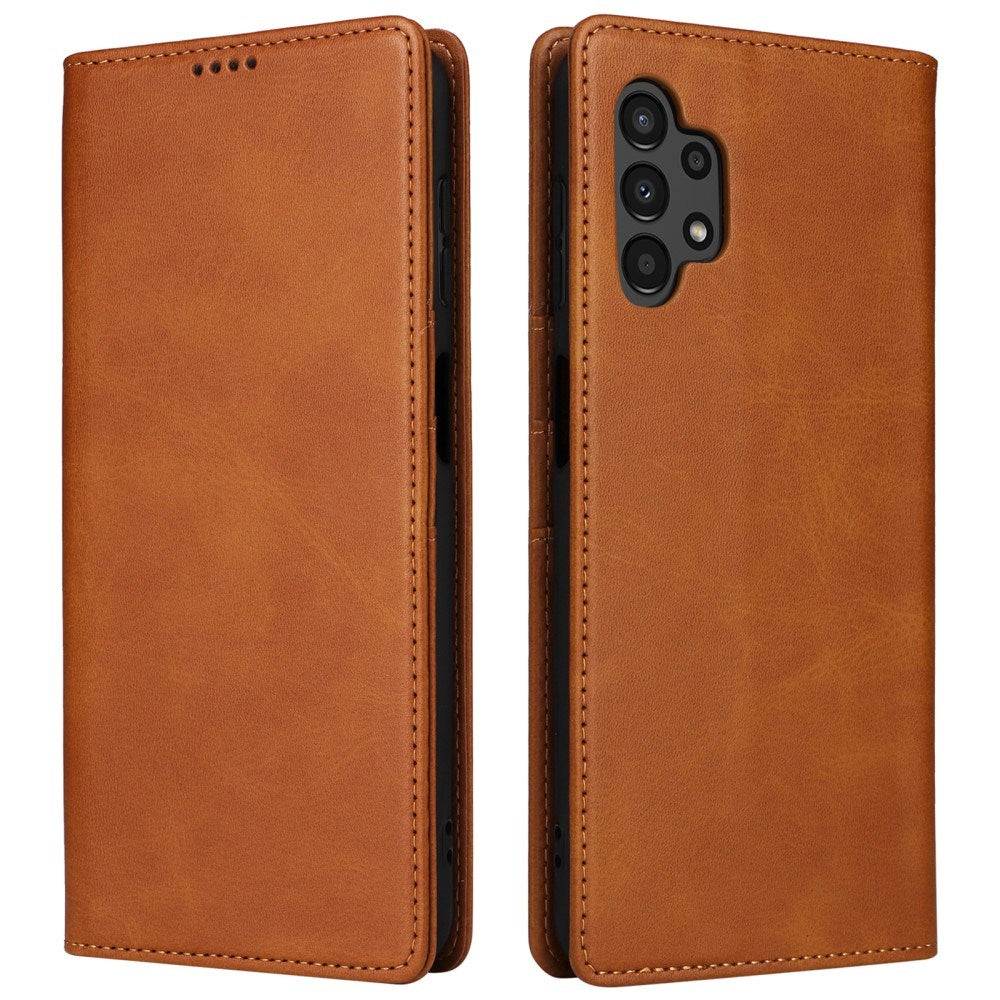 EIDERWOOD - Samsung Galaxy A13 (4G/5G) / A04s / M13 Kunstlæder Flip Cover m. Kortholder & Ståfunktion - Brun