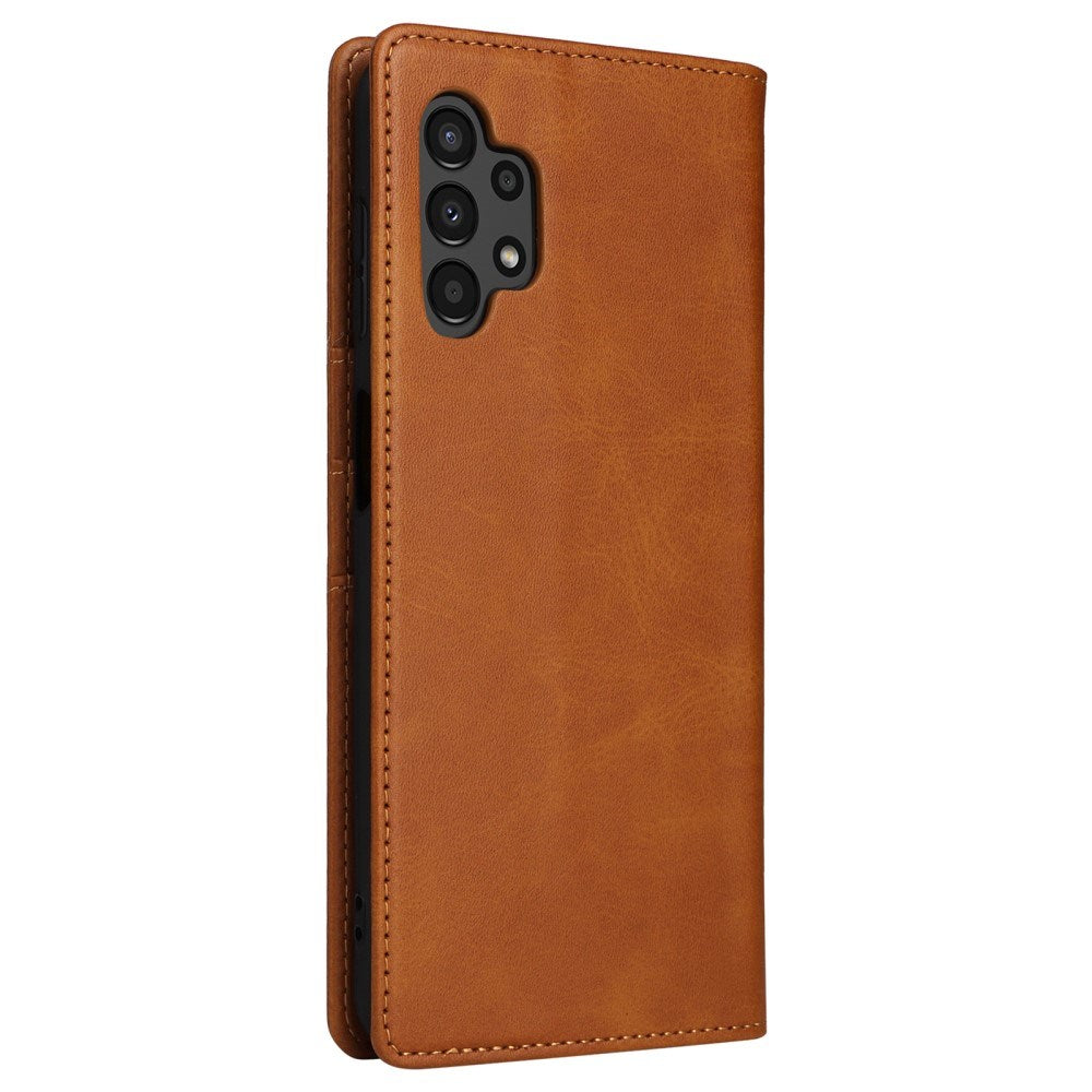 EIDERWOOD - Samsung Galaxy A13 (4G/5G) / A04s / M13 Kunstlæder Flip Cover m. Kortholder & Ståfunktion - Brun