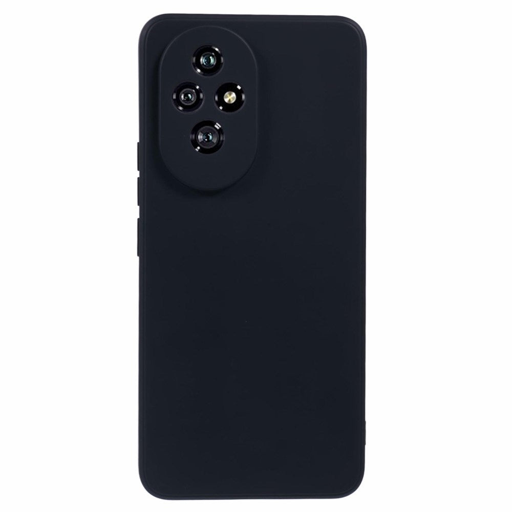 EIDERWOOD Honor 200 5G Plast Case – Beskyttende Cover med Fiberforing og Præcis Kameraudskæring - Sort