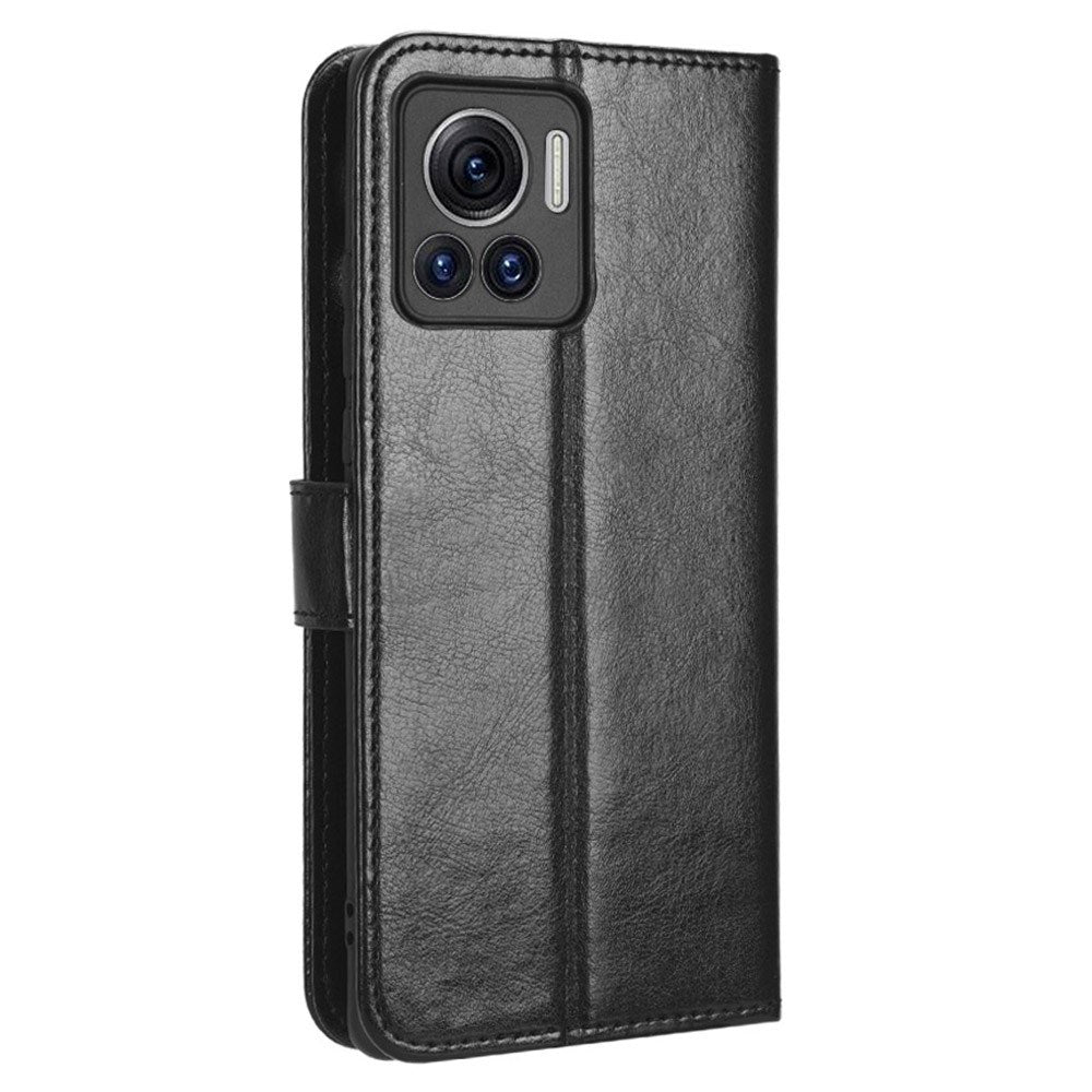 EIDERWOOD Motorola Edge 30 Ultra Kunstlæder Flip Cover m. Pung & Ståfunktion - Sort