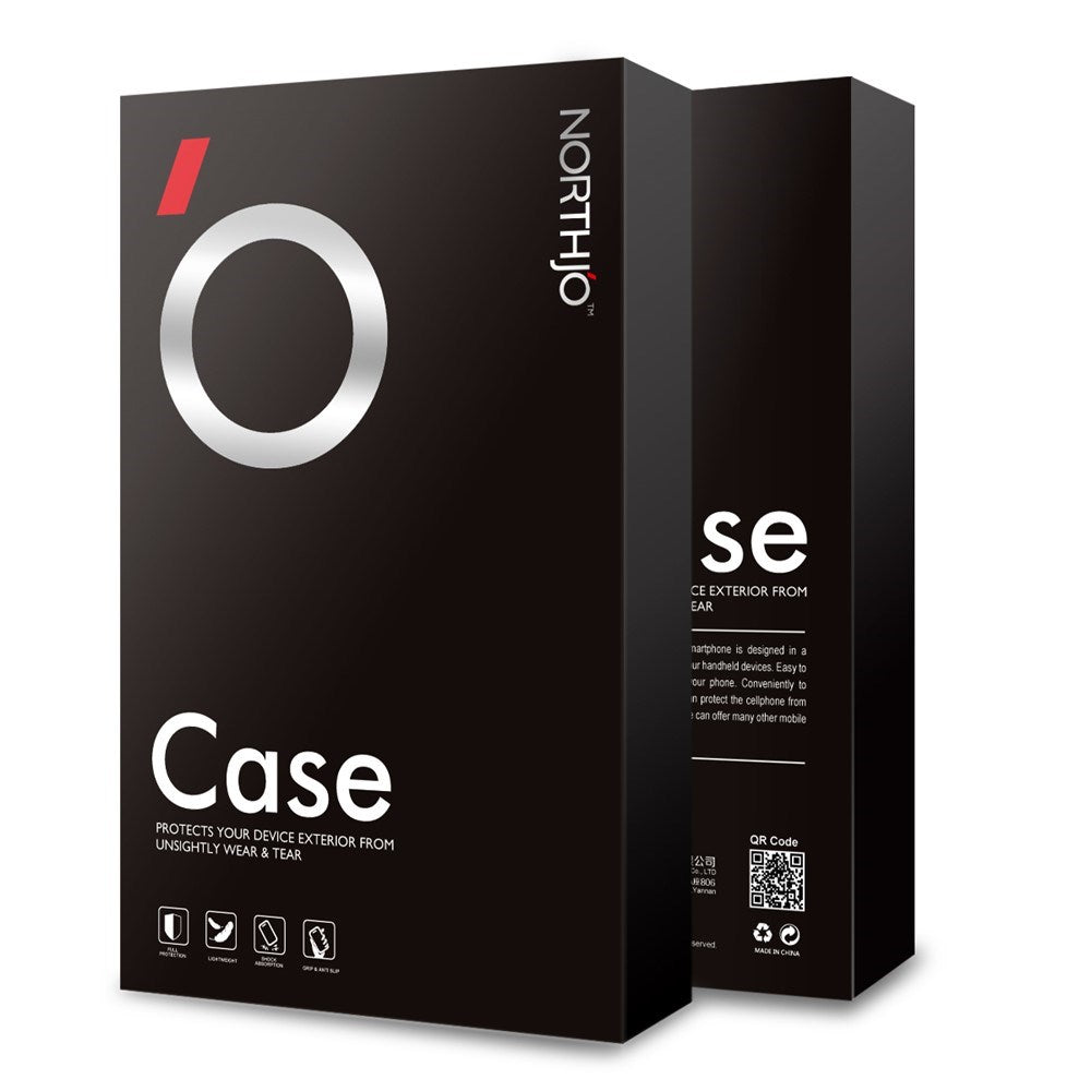 iPhone 16 NORTHJO 2-i-1 Sæt - Fleksibelt Plast Mobil Cover & Skærmbeskyttelsesglas - Gennemsigtig