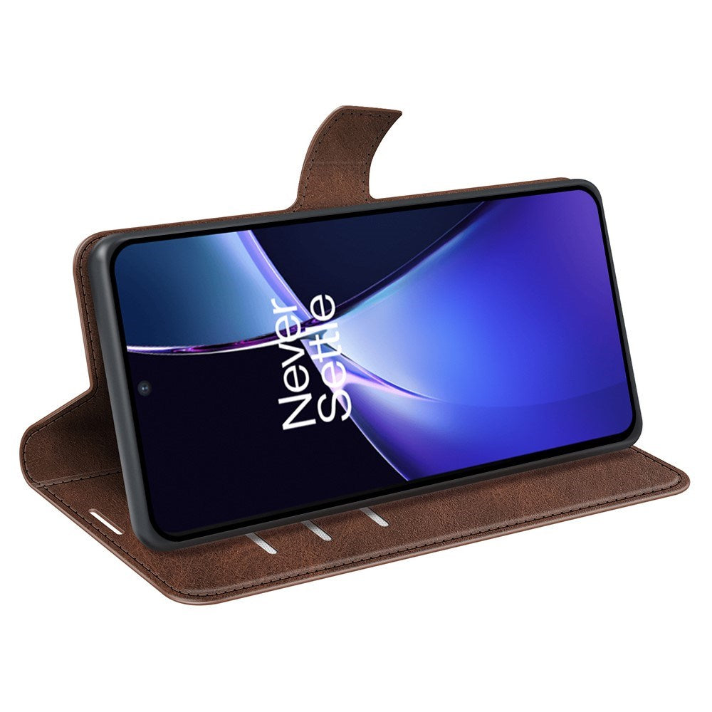 EIDERWOOD OnePlus Nord CE4 Lite (5G) Læder Flip Cover m. Kortholder & Magnetisk Luk - Brun