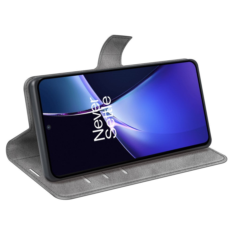 EIDERWOOD OnePlus Nord CE4 Lite (5G) Læder Flip Cover m. Kortholder & Magnetisk Luk - Grå
