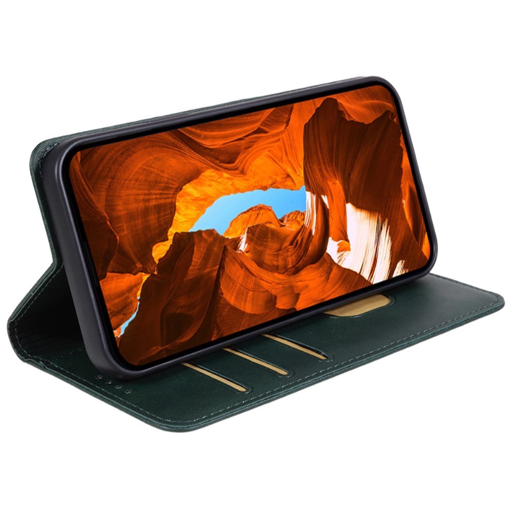 EIDERWOOD OnePlus Nord 4 Kunst Læder Flip Cover m. Ståfunktion & Kortholder - Grøn