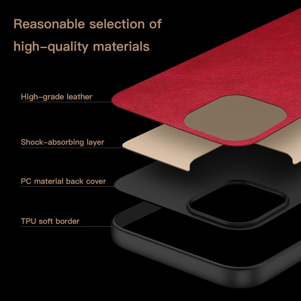 EIDERWOOD OnePlus Nord 4 Læderbelagt Plastik Bagside Cover - Rød