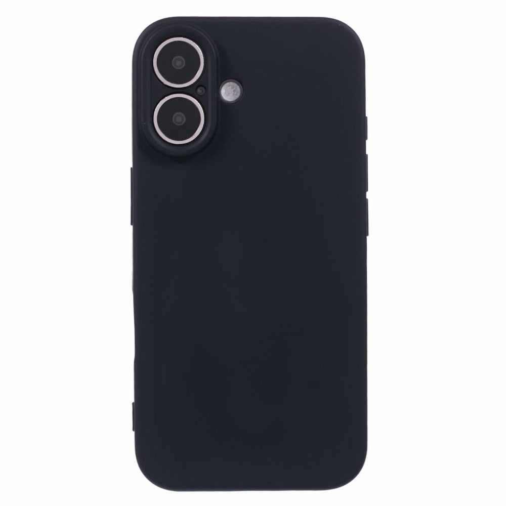 EIDERWOOD iPhone 16 Mat Fleksibel Plastik Bagside Cover - Sort