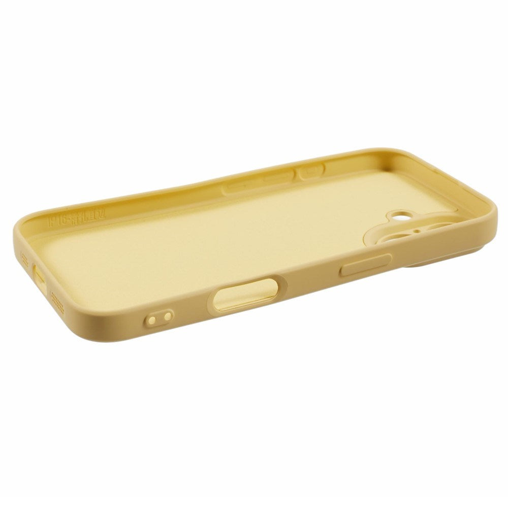 EIDERWOOD iPhone 16 Mat Fleksibel Plastik Bagside Cover - Gul