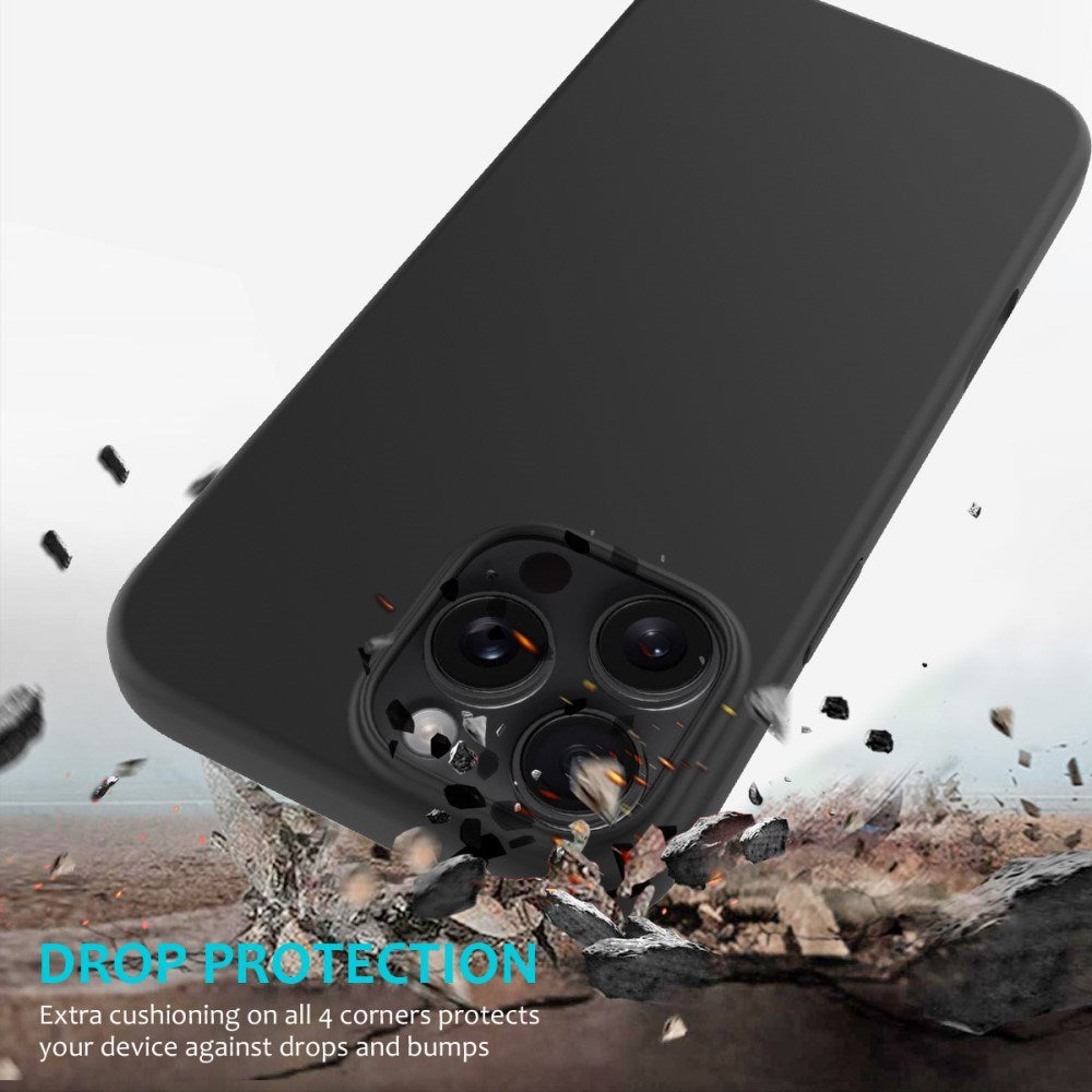 EIDERWOOD iPhone 16 Pro Max Silikone Cover - Foret Inderside - Sort