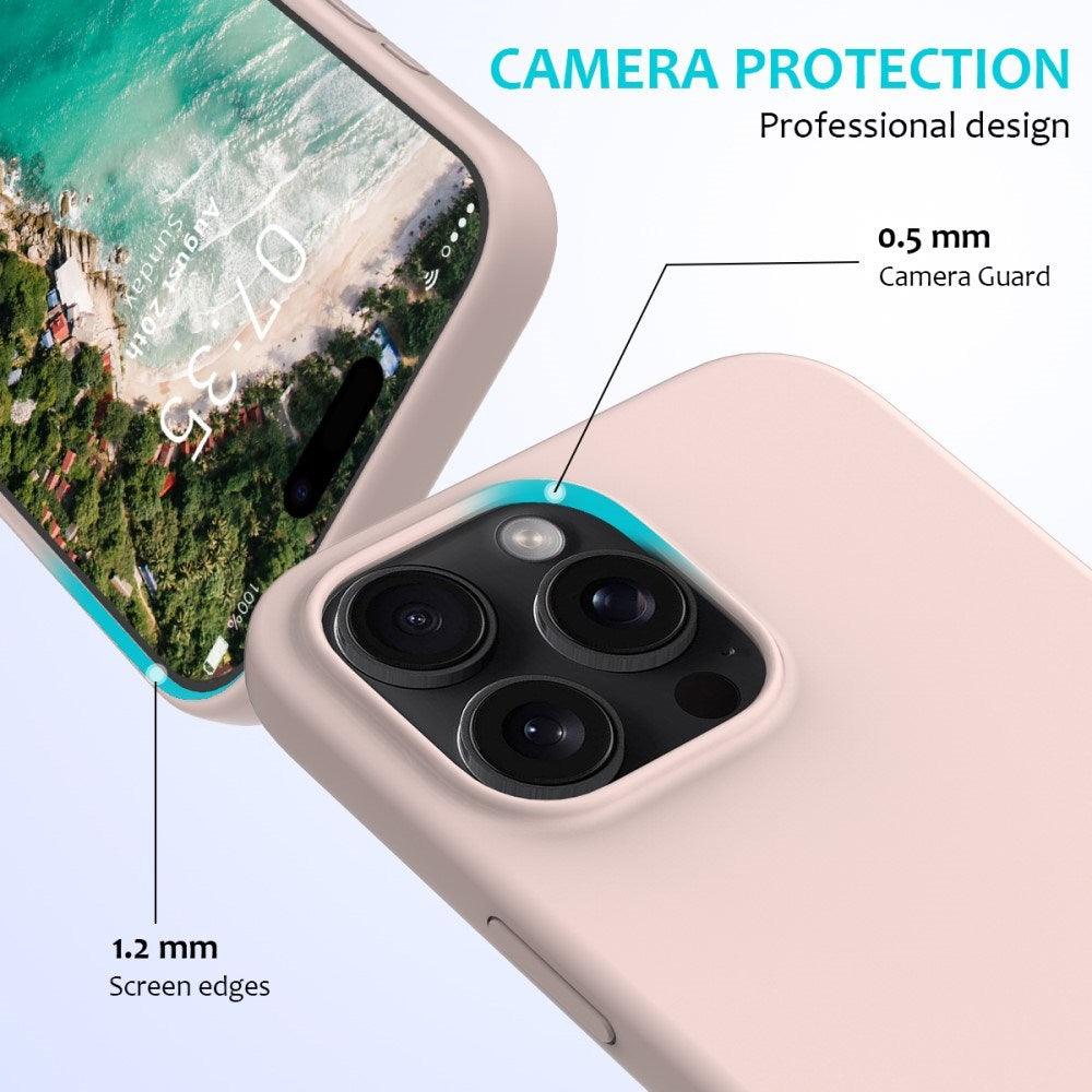 EIDERWOOD iPhone 16 Pro Max Silikone Cover - Foret Inderside - Lyserød