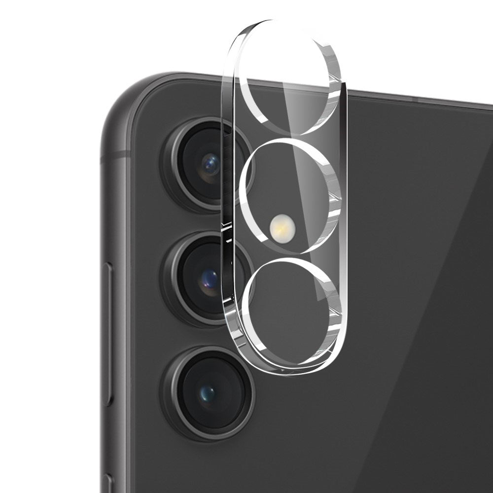 Samsung Galaxy S24 FE 3-in-1 Beskyttelsessæt m. Cover / Skærmbeskyttelse / Kameralinsebeskyttelse - Gennemsigtig