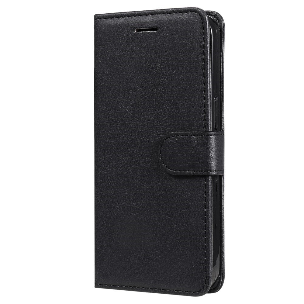 Samsung Galaxy A16 (4G/5G) PU Læder Flip Cover m. Pung og Strop - Sort