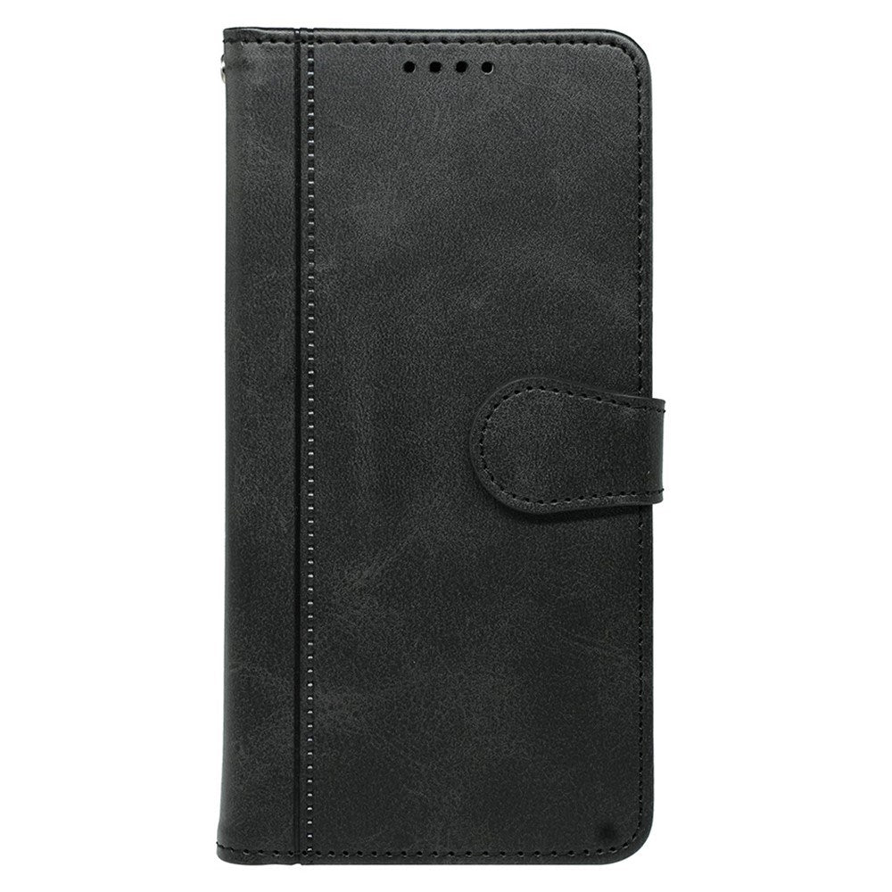 EIDERWOOD iPhone 16 Læder Flip Cover m. Ståfunktion & Pung - Sort