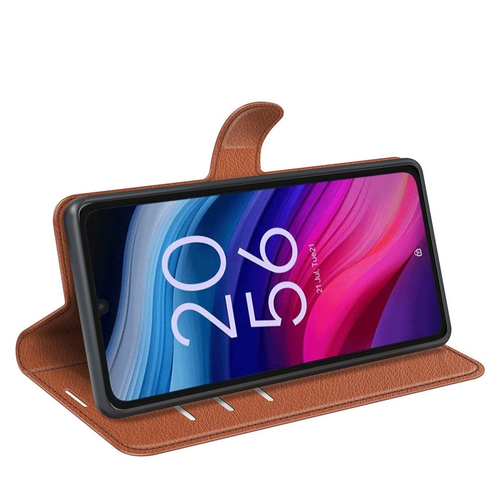 EIDERWOOD TCL 505 Kunstlæder Flip Cover m. Kortholder - Brun