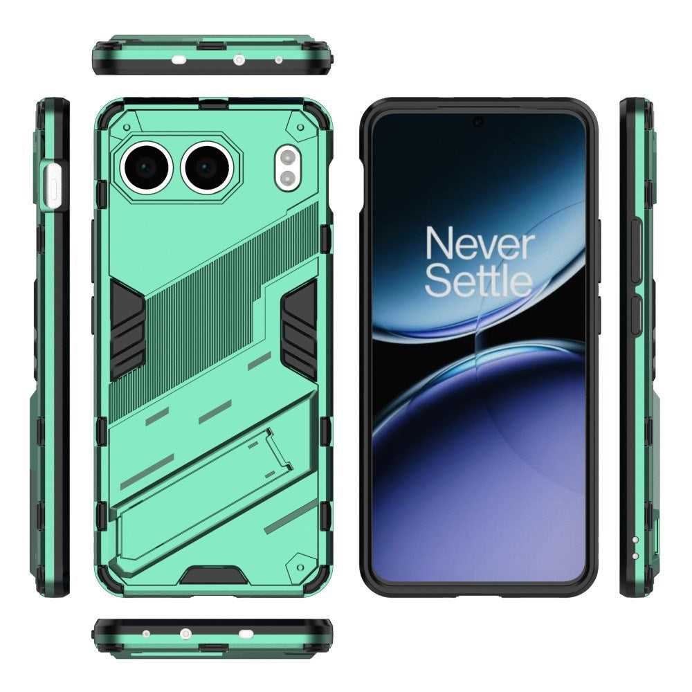 EIDERWOOD OnePlus Nord 4 (5G) Hybrid Håndværker Bagside Cover m. Kickstand - Grøn
