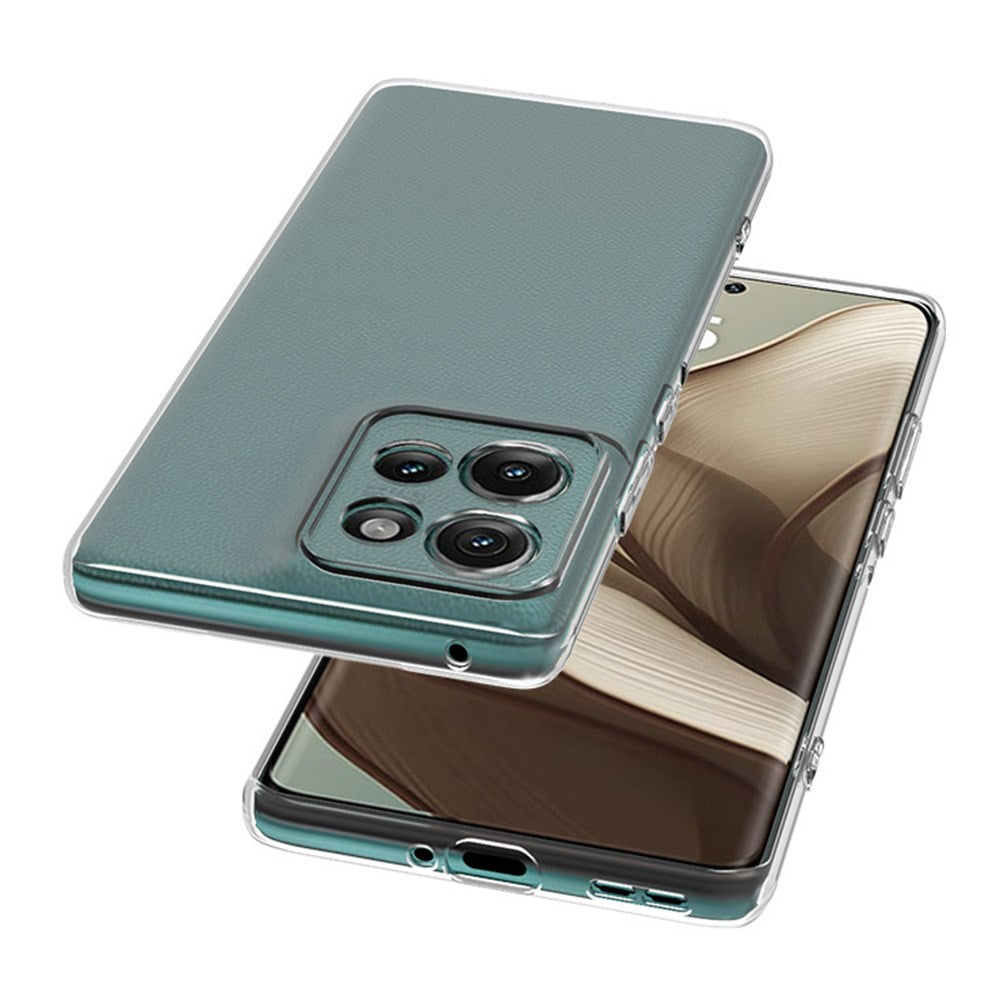 EIDERWOOD Motorola Edge 50 5G - Slankt Blød Plast Klar Cover med Fleksibel Pasform