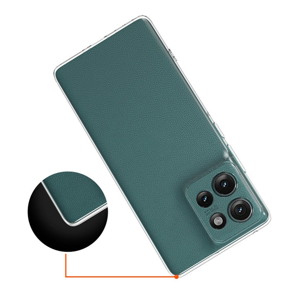 EIDERWOOD Motorola Edge 50 5G - Slankt Blød Plast Klar Cover med Fleksibel Pasform