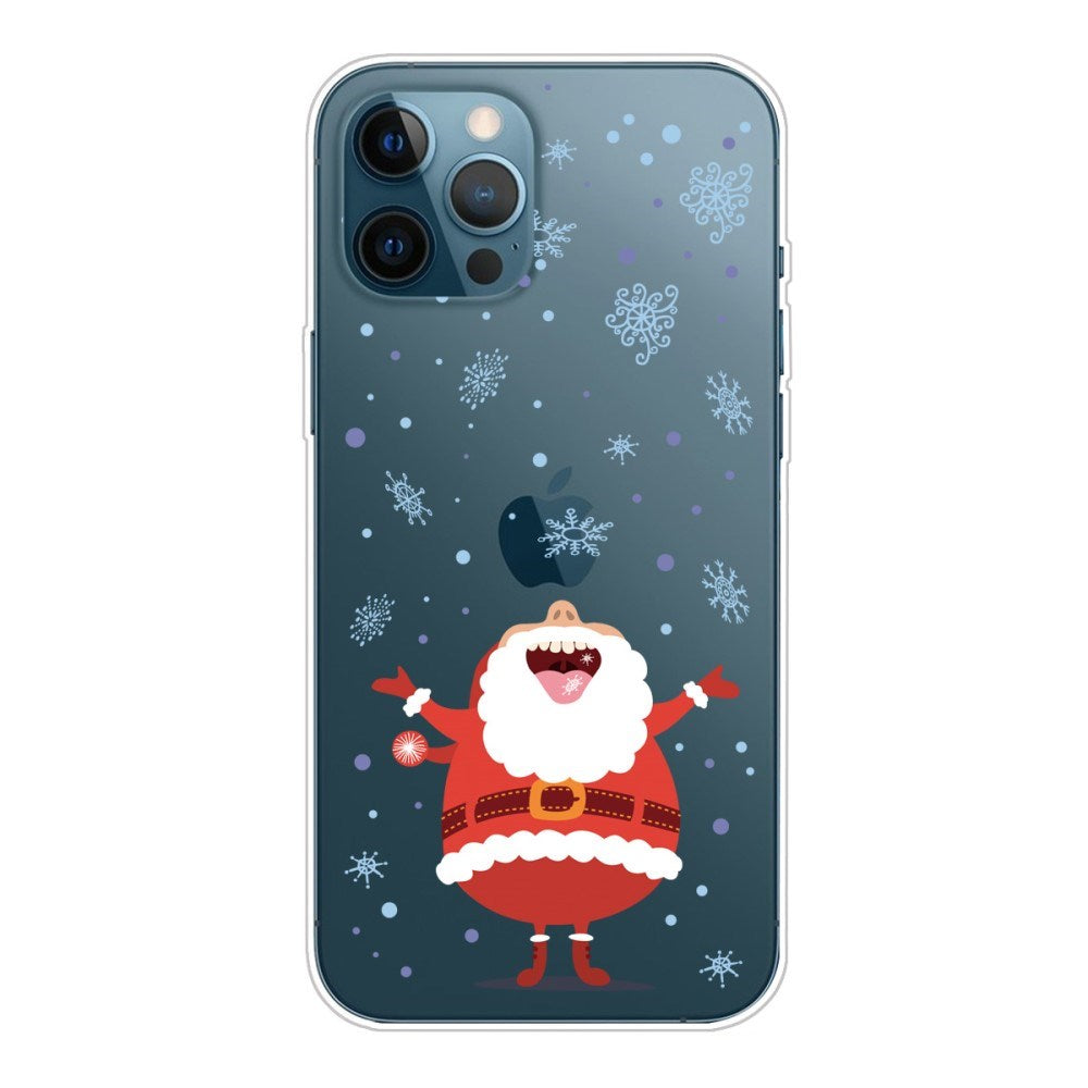 EIDERWOOD iPhone 16 Pro Max Fleksibelt Plast Bagside Julecover - Merry Christmas - Julemand & Snefnug