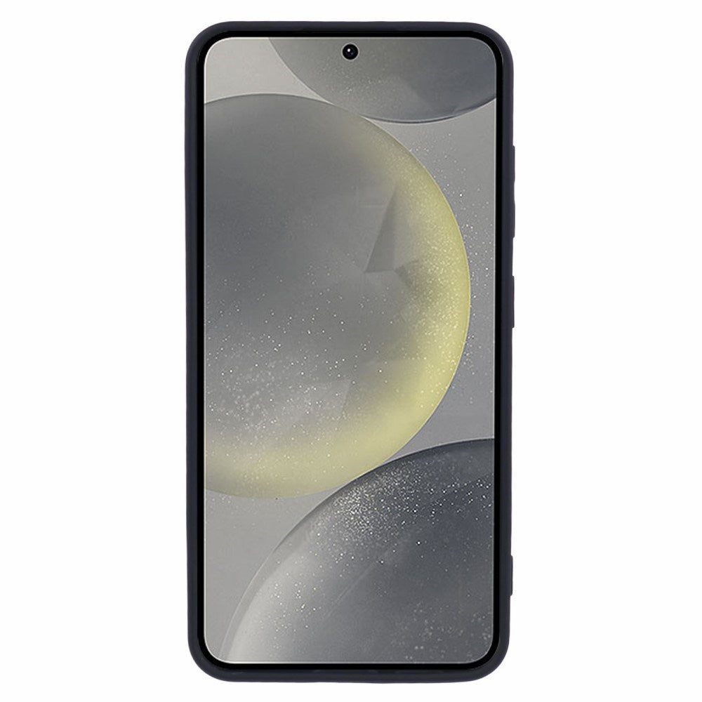 Blødt Plast Cover Samsung Galaxy A16 – Ridsefast Beskyttelse med Fiberforing - Sort