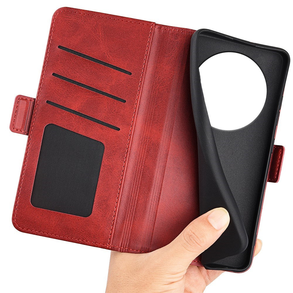 EIDERWOOD Xiaomi Redmi 14C / Poco C75 - Kunstlæder Flip Cover m. Kortholder & Stander - Rød