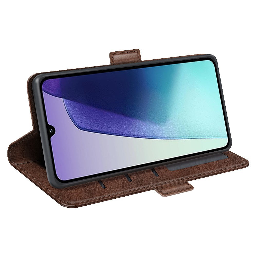 EIDERWOOD Xiaomi Redmi 14C / Poco C75 - Kunstlæder Flip Cover m. Kortholder & Stander - Brun