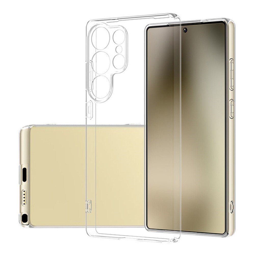 EIDERWOOD Samsung Galaxy S25 Ultra Tyndt Fleksibelt Plast Bagside Cover - Gennemsigtig