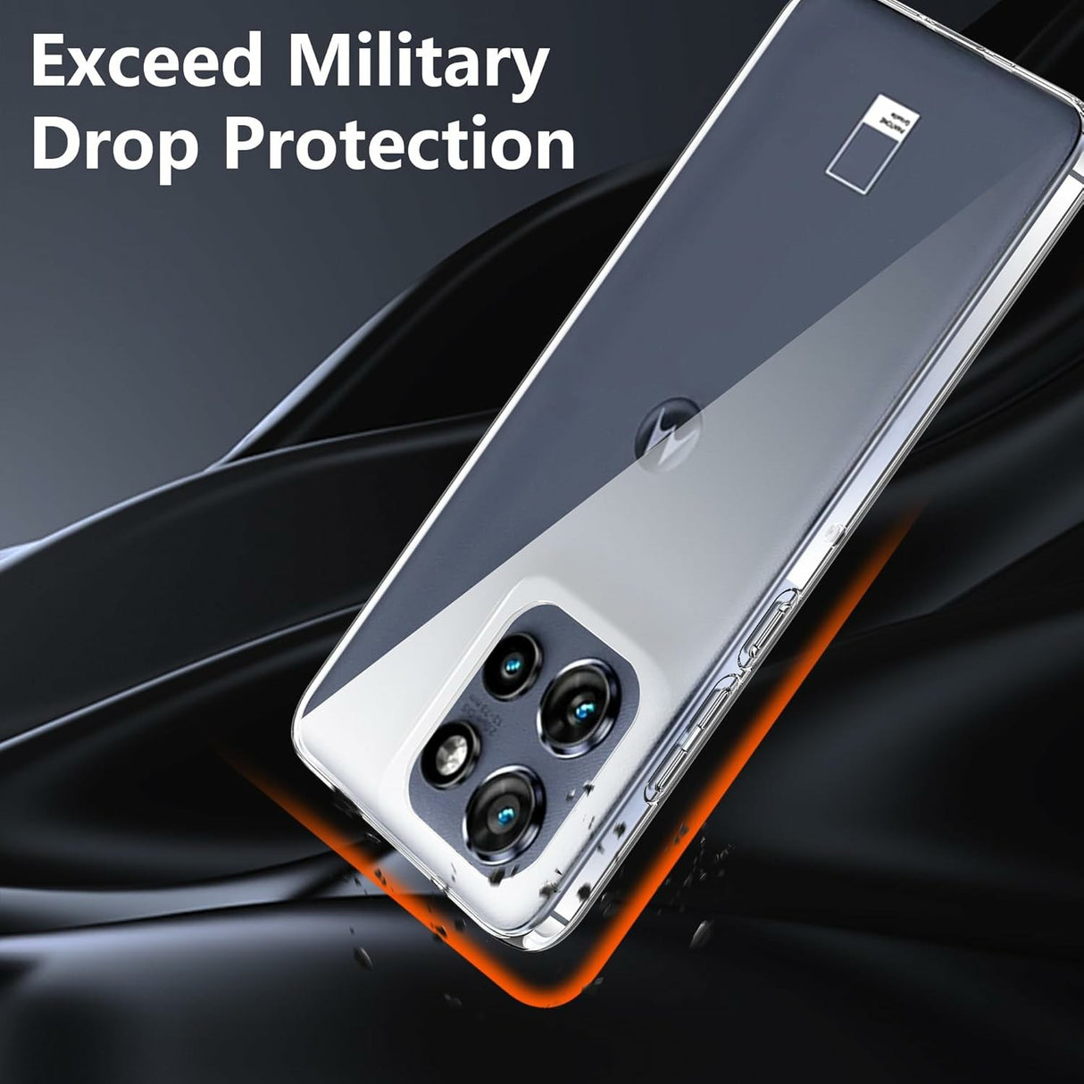 Motorola Edge 50 Neo 5G 2-i-1 Hærdet Glas Skærmbeskyttelse og Fleksibelt Plast Cover - Gennemsigtig