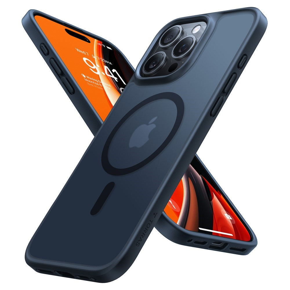 TORRAS - iPhone 16 Pro - Hybrid Cover - MagSafe Kompatibel - Black