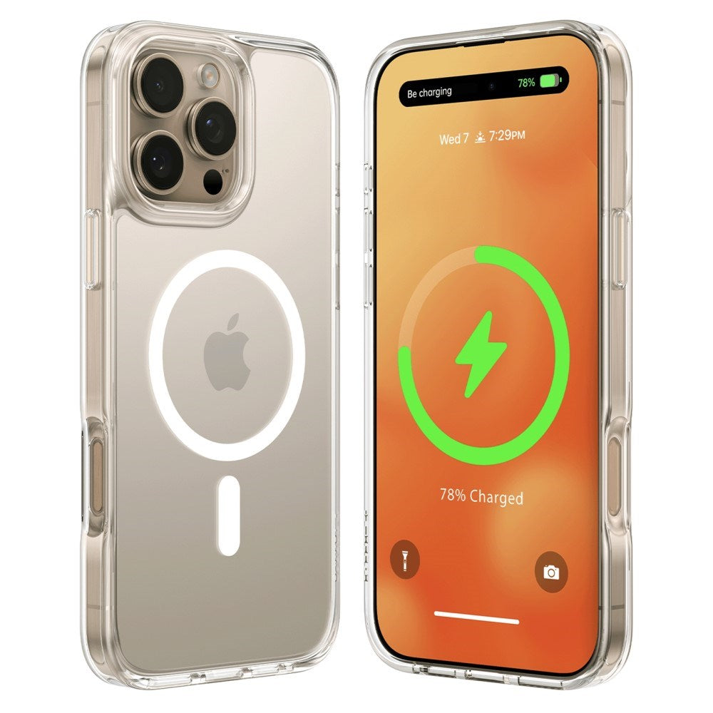 TORRAS - iPhone 16 Pro Max - Fleksibelt Plastik Cover - MagSafe Kompatibel - Gennemsigtig